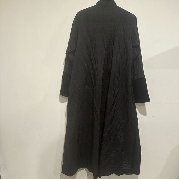 Ray Harris of London Vintage Black and Velvet Duster Coat One Size Fits - Picture 5 of 5